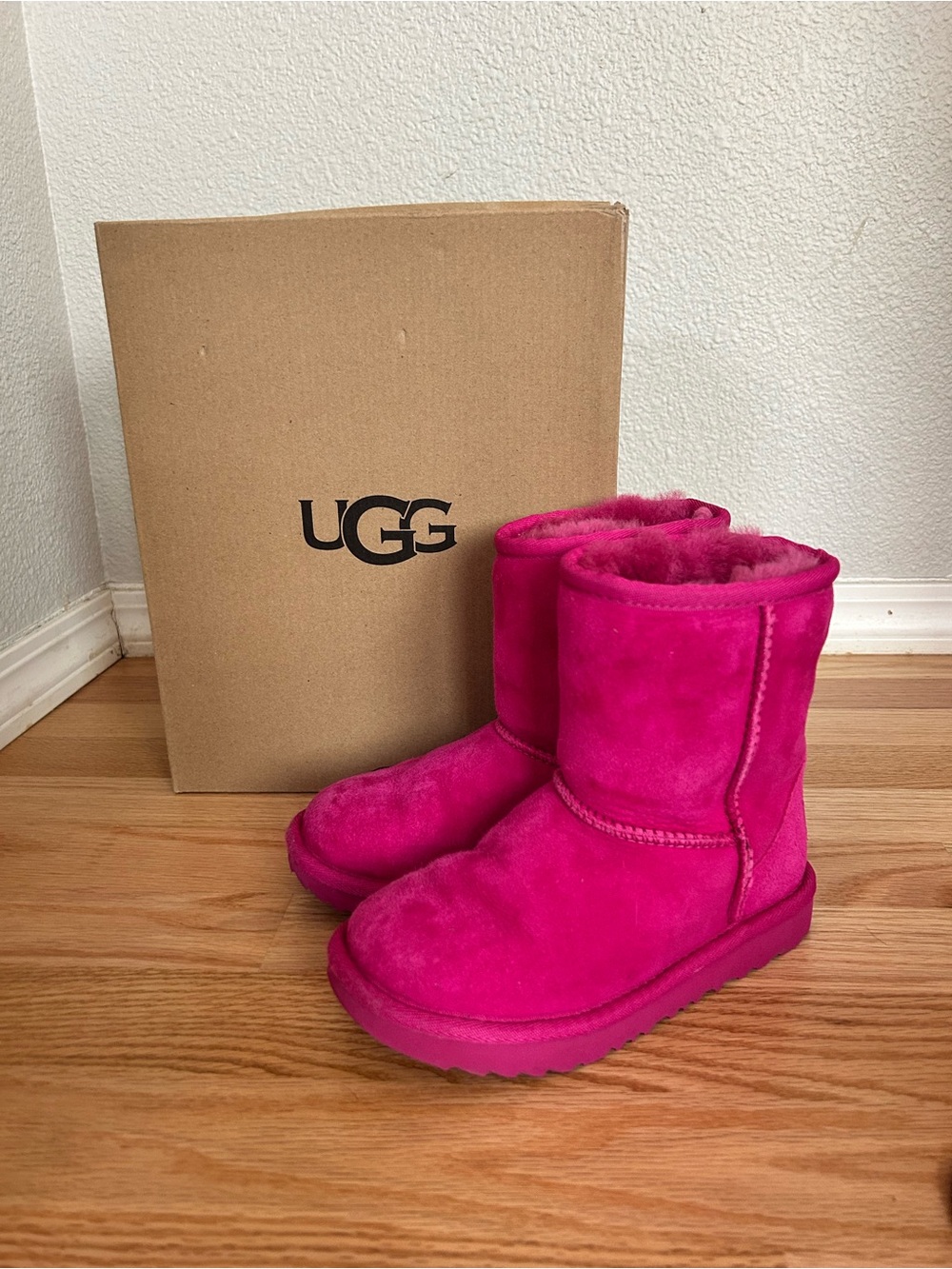 UGG Classic II Boot in Hot Pink Suede